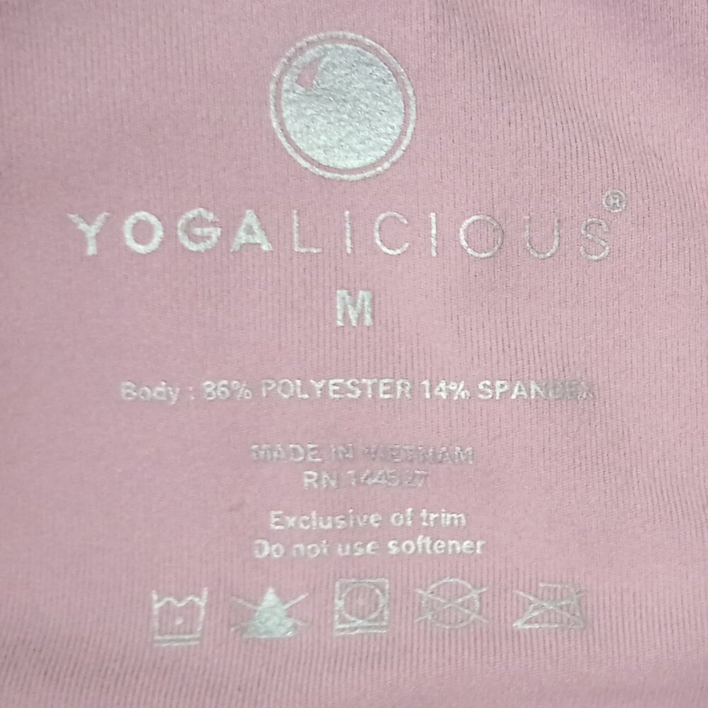 NWT~ Yogalicious' Dusty Rose Colored Ultra Soft Lightweight Leggings, Sz. Medium - Picture 4 of 5
